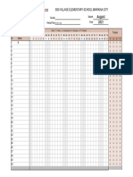 Monthly Class Attendance Tracking1