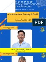 Pcsfi Students' Orientation A.Y. 2024-2025