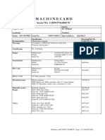 Machine Card-Serial No (C20953-16480CN)