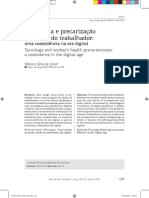 Tecnologia e Precarização Da Saude Do Trabalhador