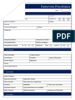 Entrevista Psicologica Bachilleres