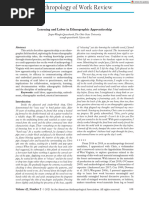 Anthropology of Work Review - 2021 - Waugh Quasebarth - Learning and Labor in Ethnographic Apprenticeship