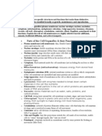 Biology MCAS Standards For Cell Material