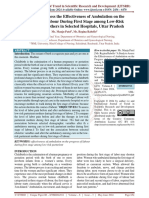 A Study To Assess The Effectiveness of Ambulation On The Progress of Labour During First Stage Among Low Risk Parturient Mothers in Selected Hospitals, Uttar Pradesh