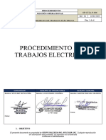 Op-Gvia-P-006. Procedimiento de Trabajos Eléctricos