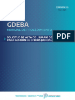 GDEBA - Manual Alta de Usuario de Aplicación Oficios Judiciales