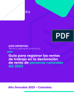 Guia para Registrar Las Rentas de Trabajo en La Declaracion de Renta AG 2023