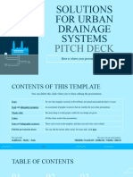 Solutions For Urban Drainage Systems Pitch Deck