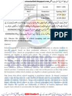 Course Name: Level: Course Code: 8617 Semester: Spring 2023 Assignment: 2 Due Date: 15-09-2023 Total Assignment: 2 Late Date: 15-09-2023