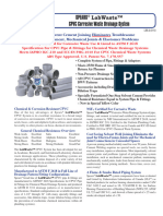 Spears CPVC Lab Waste Product Data SHeet