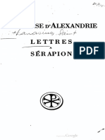 Saint Athanase DAlexandrie - Lettres A Serapion