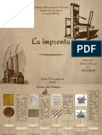 La Imprenta Linea de Tiempo Andrés Alvarez 4 Semestre