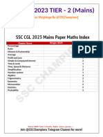 SSC CGL Mains Topicwise Weightage 2023 by @SSCChampions