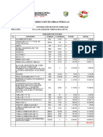 Analisis de Precios en Puente Vehicular