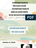 Compositores Mexicanos y Composicotes Hidalguenses - I, B, E