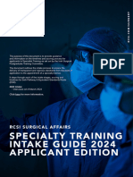 Specialty Training Intake Guide - 2024