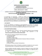 Edital INPA-COCAP N - 15-2023 - Seleção Mestrado CFT 2024.