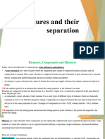 Mixtures and Seperations