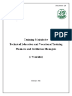 Training - Training Module For TVET Planners and Institution Managers