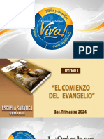 PREGUNTAS LECCIÓN 1 - 3T - El Comienzo Del Evangelio