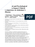 Behavioral and Psychological Symptoms Impact Clinical Competence in Alzheimer