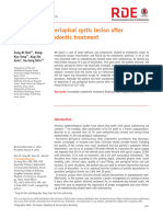 Progression of Periapical Cystic Lesion After