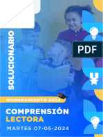 07 - 05 I Grupo Docente Perú I Solucionario - Comprensión Lectora