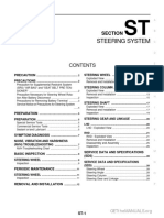 ST Steering System 2014 - 2021 Nissan XTrail Service Manual