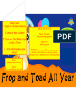 10:6 FROG and TOAD #3. Subject. Cause:Effect. (HW) Good Friend