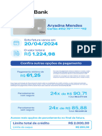 Fatura Porto Seguro VISA ABR 2024