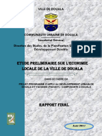 Etude Préliminaire Sur L'économie Locale de Douala - Version Du 01 Août 2011