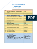 Std. 11 First Term English Core Syllabus