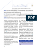 The Effect of The Twin Block Compared With Trigger Point Injections in Patients With Masticatory Myofascial Pain - A Pilot Study