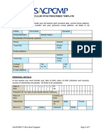 CURRICULUM VITAE PRESCRIBED TEMPLATE Rev 1