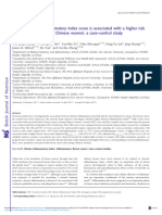 A Higher Dietary Inflammatory Index Score Is Associated With A Higher Risk