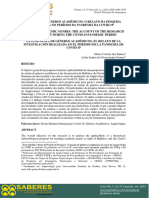 O Ensino de Gêneros Acadêmicos o Relato Da Pesquisa Realizada No Período Da Pandemia Da Covid-19