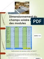 Dimensionnement PV
