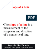 The Slope of A Line