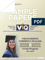 VIQ Sample Paper 4 Year Class 8 Paper