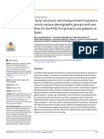 Factor Structure and Measurement Invaria