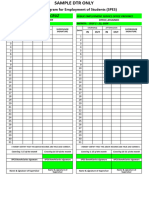 Spes DTR Format 1