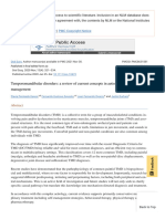 Temporomandibular Disorders - A Review of Current Concepts in Aet