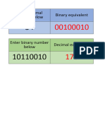 Binary Decimal Converter