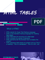 3.HTML Tables