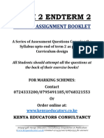 Form 2 Endterm 2 Holiday Assignment Booklet-1