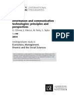 Information and Communication Technologies Principles and Prespectives