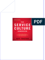 Service Culture Handbook A Step by Step Guide To Getting Your Employees Obsessed With Customer Service Jeff Toister The All Chapter Instant Download