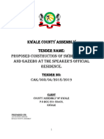 Tender Document For Swimming Pool and Gazebo