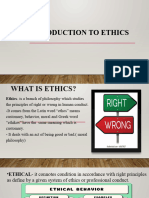 Introduction To Ethics