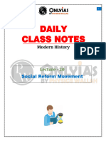 Modern History 20 - Daily Class Notes - (Sankalp (UPSC 2024) )